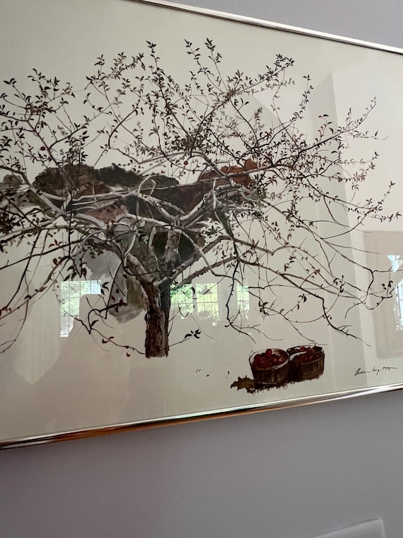 Andrew Wyeth Rare 1977 “after Picking” Collector Large Fine Art