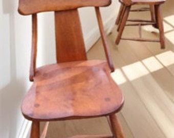 WR Dallas Chair, T-Back Chair, Brutalist Style, Mid Century Modern Chair, Cushman Style Chair, Wylie R. Dallas furniture, Lover Antiques