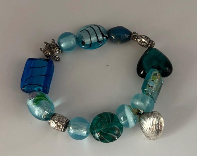 Vintage Avon Blue Sea Bracelet Lover Antiques and Vintage