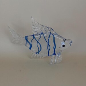 Vintage Murano Colorful Glass Fish Figurine Mini Glass Fish Art Glass Under the Sea Lover Antiques and Vintage