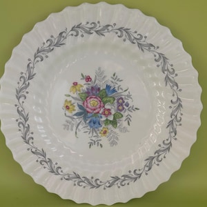 Vintage Royal Doulton Plate Windermere H4856 Made in England Flowers Dinner Plate Bone China Lover Antiques and Vintage