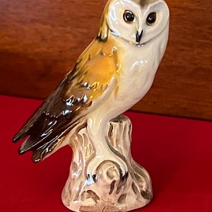 Vintage Goebel Porcelain Owl Figurine - West Germany Decor