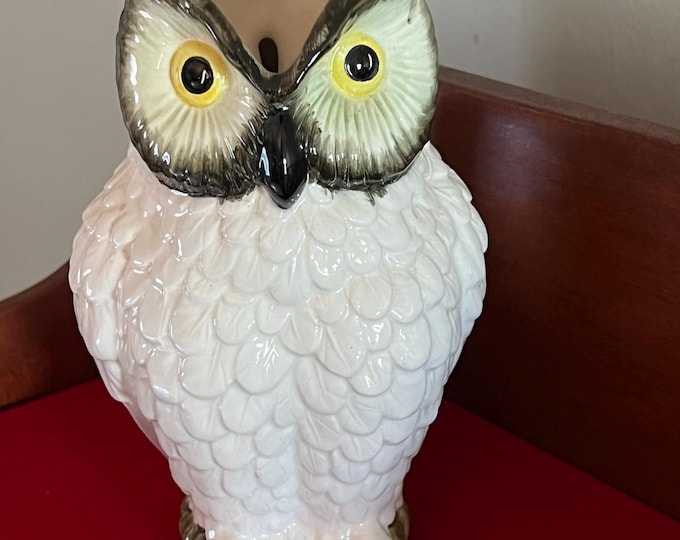 Vintage Nippon NSP of Japan Ceramic Owl Pitcher Owl Ceramic Statue Owl Figurine Lover Antiques and Vintage