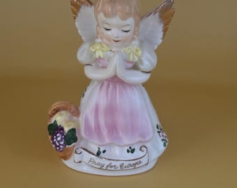 Vintage Art Gift Corporation 1958 Pray For Europe Angel Figurine Lover Antiques and Vintage