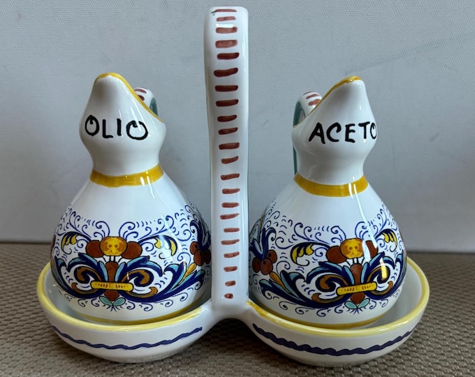 Vintage Made in Italy Oil & Vinegar Cruet Set Artistica Sur La Table Lover Antiques and Vintage