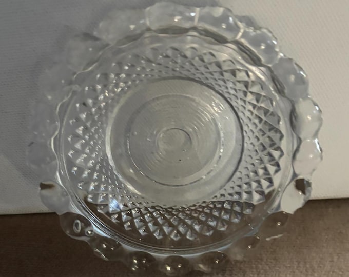 Antique Flint Beaded Glass Plate Lover Antiques and Vintage