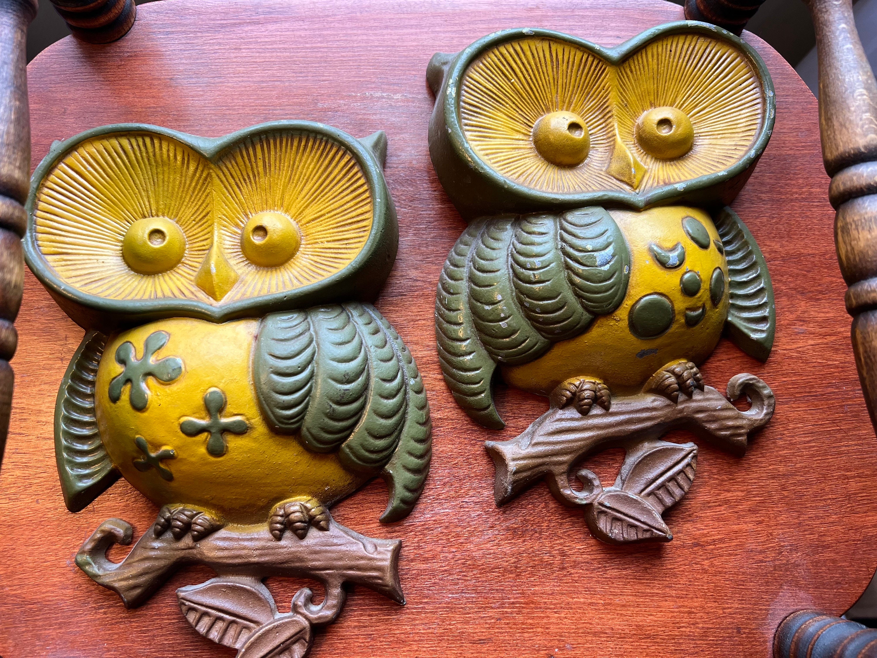 Vintage Pair of Sexton Owl Metal Wall Art, Cast Metal Owls, Owl Art, Green Owls, Vintage Wall Art, Lover Antiques and Vintage - Etsy Vintage Pair of Sexton Owl Metal Wall Art, Cast Metal Owls, Owl Art, Green Owls, Vintage Wall Art, Lover Antiques and Vintage - Etsy