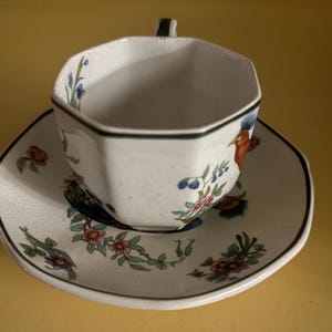Vintage Royal Doulton Porcelain Tea Cup and Saucer Lytton Pheasant Design Lover Antiques and Vintage