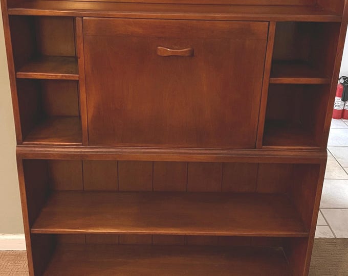 Cushman Colonial Creations Ezekiel Crane Bookcase Desk #5-119, Cushman Book Case, Cushman Desk, Lover Antiques and Vintage