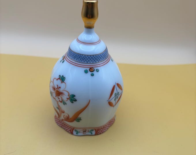 Vintage Sango China Japan Bell with Gold Handle Lover Antiques and Vintage