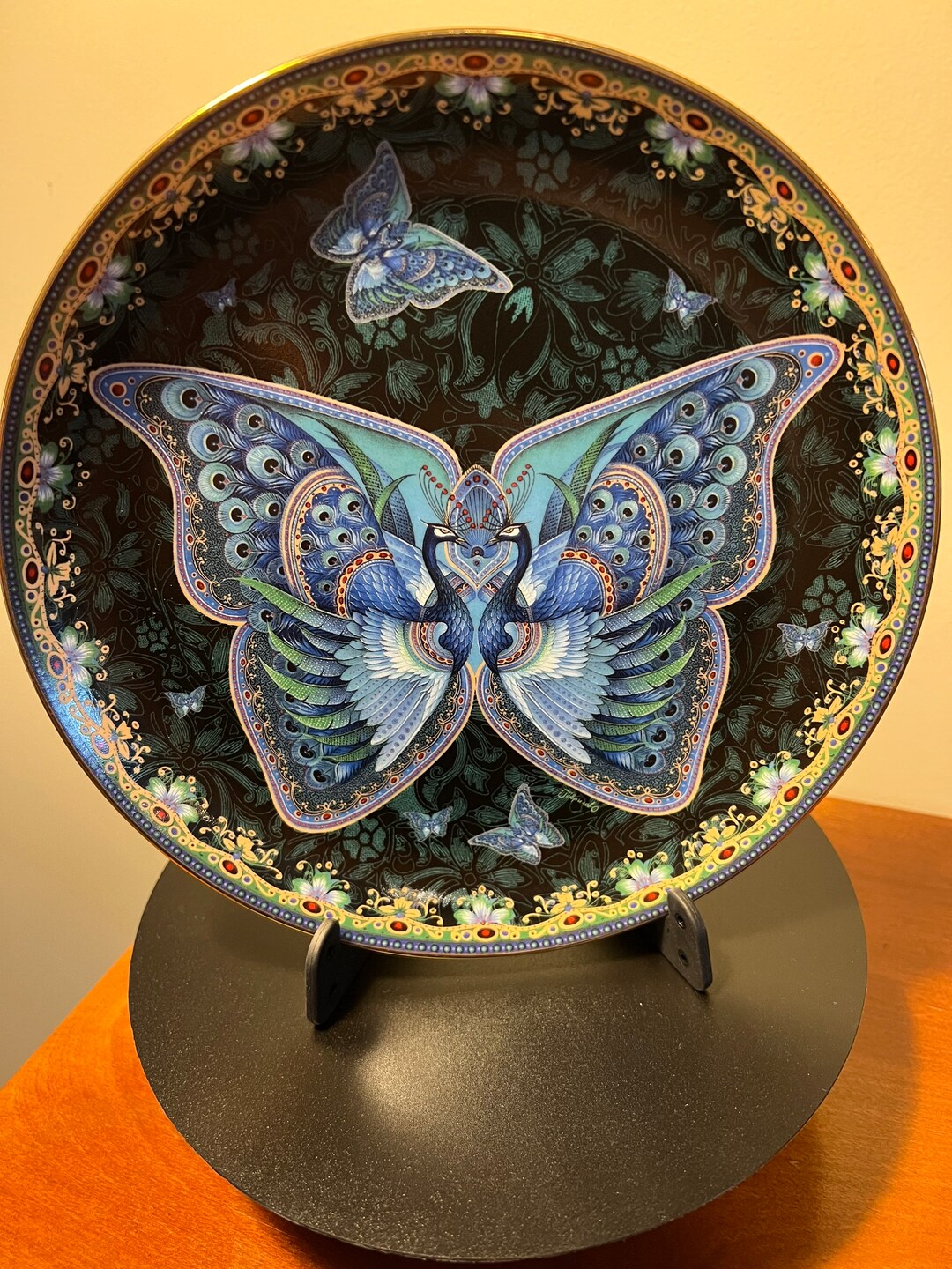 Vintage Sapphire Splendor Enchanted Wings Limited Edition by Oleg
