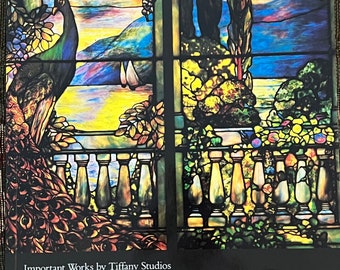 Christie’s Important Works by Tiffany Studios and John La Farge Book, Tiffany Guide Book, Christies Book on Tiffany, Lover Antiques