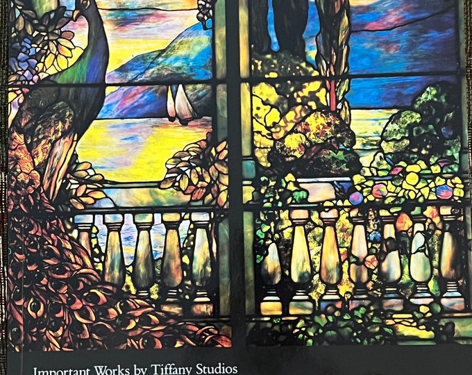 Christie’s Important Works by Tiffany Studios and John La Farge Book, Tiffany Guide Book, Christies Book on Tiffany, Lover Antiques