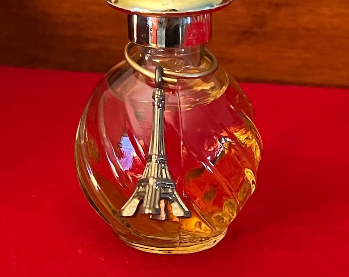 Vintage Miniature Parfum with Eiffel Tower Charm, Mini Perfume Bottle, Lover Antiques and Vintage