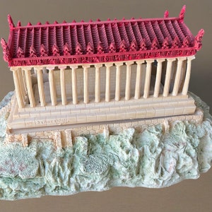 Vintage Parthenon Greek Building Sculpture, Greece Parthenon Statue, Lover Antiques and Vintage