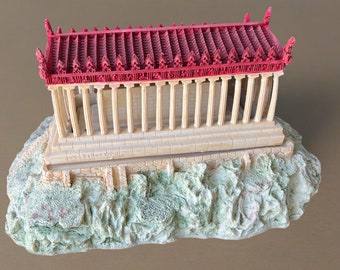 Vintage Parthenon Greek Building Sculpture, Greece Parthenon Statue, Lover Antiques and Vintage