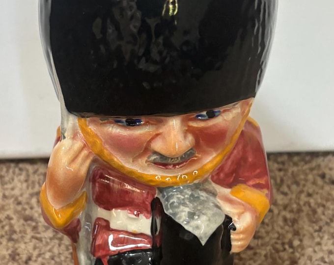 Vintage Royal Doulton Toby Jug Crown Devon Guardsman Made in England United Kingdom Lover Antiques and Vintage