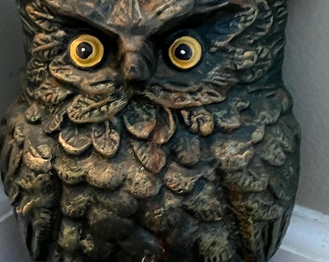 Antique Cast Iron Owl Doorstop Patina Cast Iron Owl Figurine Lover Antiques and Vintage