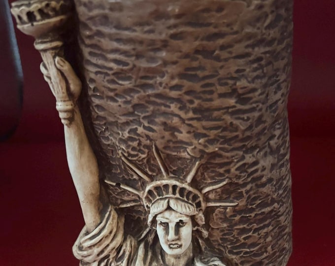 Statue of Liberty RARE Ornawood Planter, Made by Pompadour in Florida, USA, Man Cave Decor Oddity Lover Antiques and Vintage
