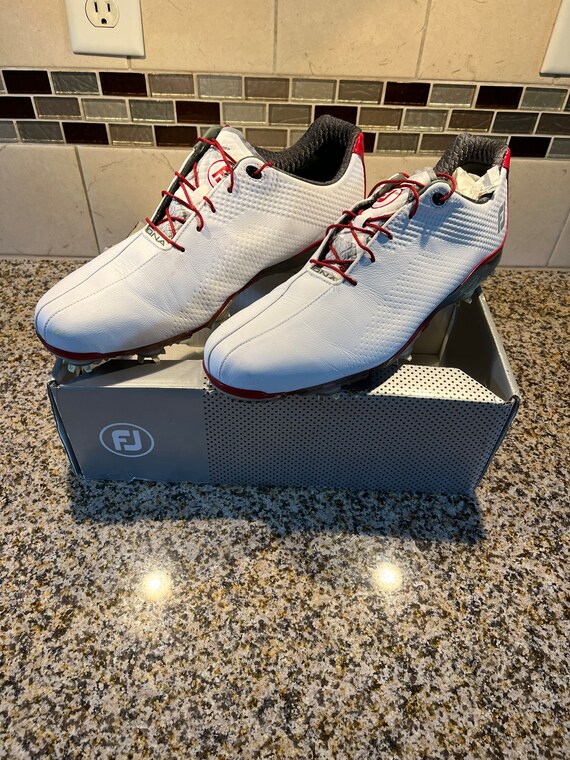 Footjoy DNA Mens Golf Shoes Size 14 Golfing Athletic Ware White