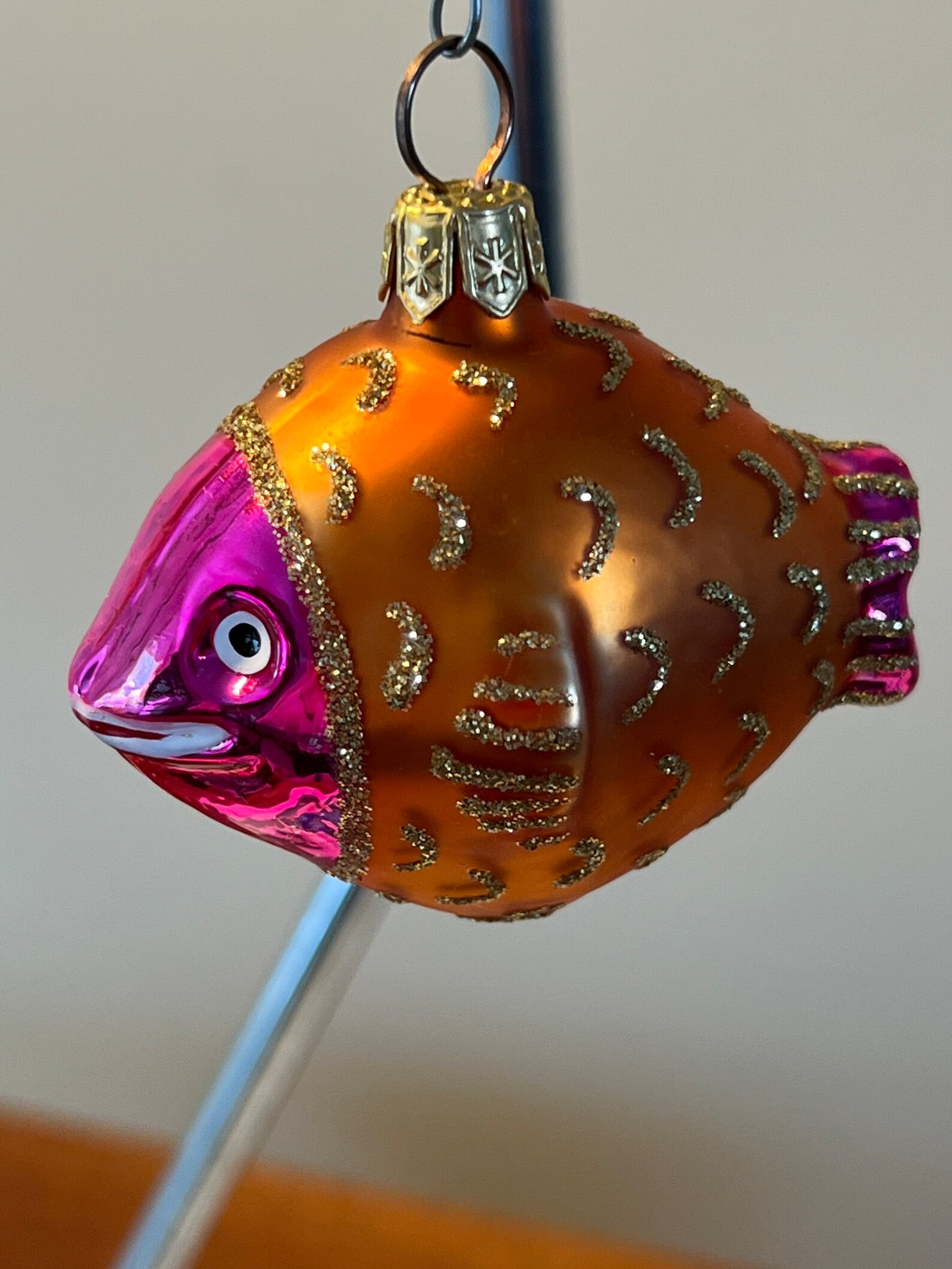 Vintage Trio Of Colorful Fish Glass Ornament Old Ornaments Photo Inspiration