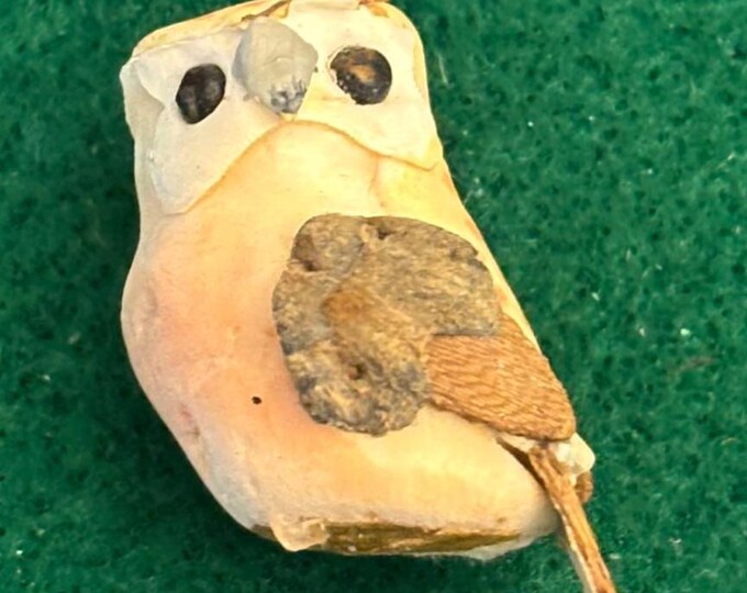 Vintage Barn Owl Hand Carved Owl Figurine Lover Antiques and Vintage