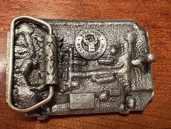 Vintage Siskiyou Logging Truck Belt Buckle, Truck… - image 9