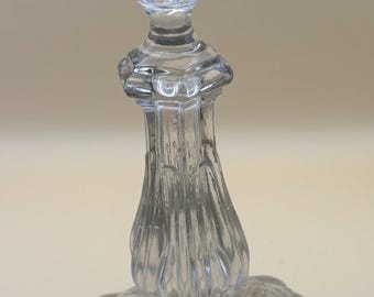 Vintage Crystal Glass Candle Holder Lover Antiques and Vintage