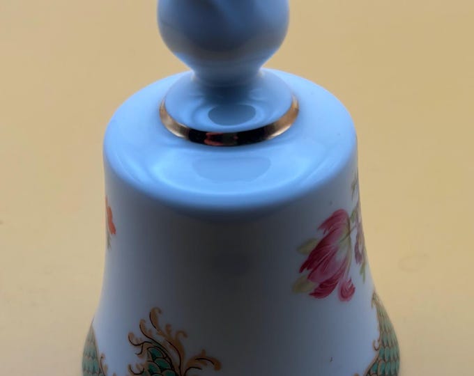 Vintage Bareuther Waldssassen Porcelain Bell Danbury Bavaria Germany Gold Gilding Lover Antiques and Vintage