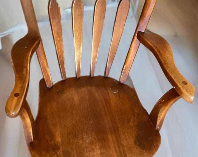 Cushman Colonial Creations Arrow Back Arm Chair No. 3-70A Rustic Home Decor Lover Antiques and Vintage