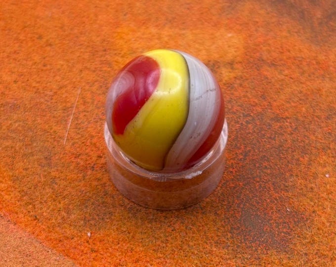 Vintage Akro Popeye Tri Color Onyx Marble Lover Antiques and Vintage