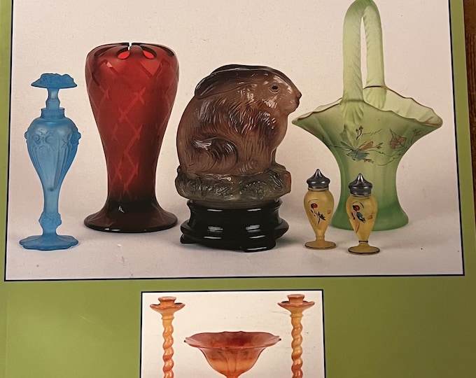 US Glass Company Decorated Satin Glass and Lamps of the 1920’s Book Tiffin Glass Collectors Club with Price Guide Lover Antiques and Vintage