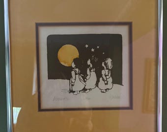 Vintage Moonwatch Print Signed and Numbered 76/150 Lover Antiques and Vintage
