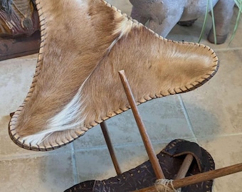 Vintage Native American Short Fur Stool Ottoman for Display Set of 2 Lover Antiques and Vintage