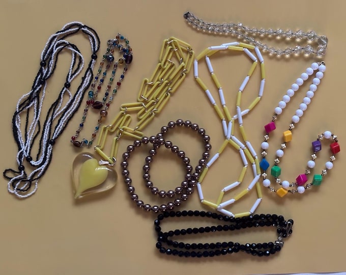 Vintage Necklaces Collection Variety Jewelry Lot Lover Antiques and Vintage