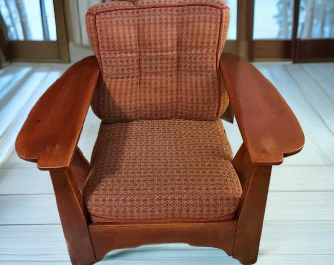 Cushman Colonial Creations Shaftsbury Paddle Armchair Chair No. 083 Including Original Cushions & Bottom Rack Lover Antiques