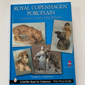 Royal Copenhagen Porcelain Animals and Figurines Book, by Robert J. Heritage, Lover Antiques and Vintage