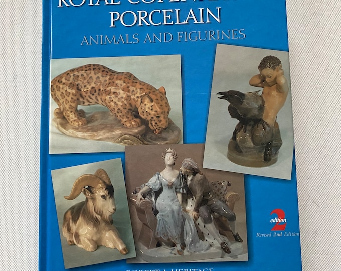 Royal Copenhagen Porcelain Animals and Figurines Book, by Robert J. Heritage, Lover Antiques and Vintage