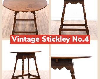 Vintage Stickley Oval Table No. 4, Stickley Small Table, Lover Antiques and Vintage