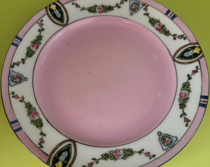 Vintage Noritake Pink Plate Made in Japan Lover Antiques and Vintage
