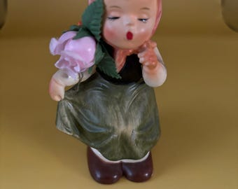 Vintage Napco Fine China Girl No. C-8502 Japan Girl Figurine Lover Antiques and Vintage