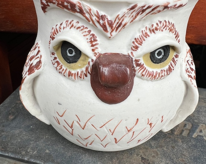 Vintage Owl Ceramic Statue Signed by Nitopi, Owl Figurine, Lover Antiques and Vintage