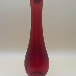 Vintage Avon Cologne Bottle Decanter with Stopper Ruby Red Vase Lover Antiques and Vintage
