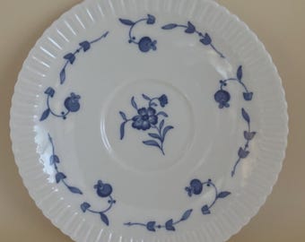 Vintage Nantucket Saucer Plate by Syracuse China Blue & White Dishes Lover Antiques and Vintage