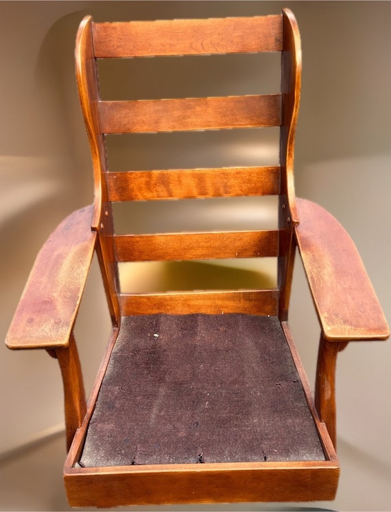 Vintage Cushman Colonial Rocker: Manchester High Back Wing Chair