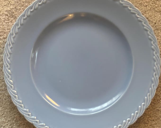 Vernon Kilns Native California Blue Large Platter, Delphine Blue Collection, Lover Antiques and Vintage