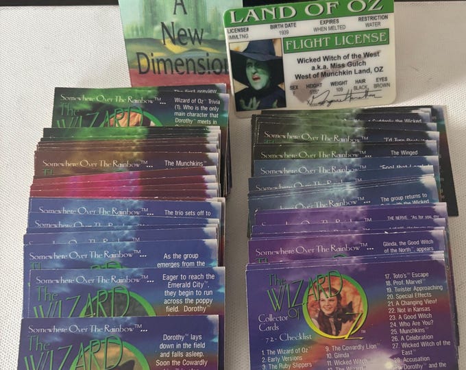Vintage The Wizard of Oz Collector Cards Lover Antiques and Vintage