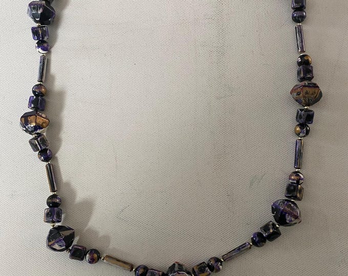Vintage Purple Stones Necklace, Lover Antiques and Vintage