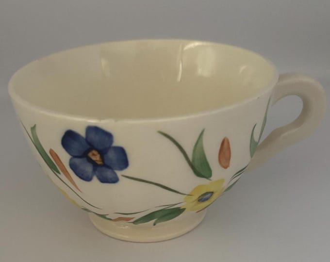 Blue Ridge Southern Potteries Coffee Mug, Summer Flowers Teacup, Lover Antiques and Vintage