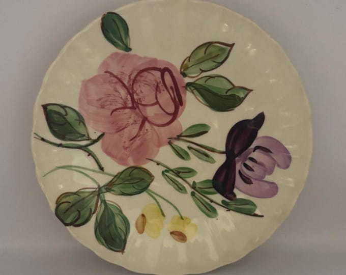 Blue Ridge June Bouquet Dinner Plate, by Southern Potteries, Circa 1930's, Lover Antiques and Vintage